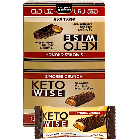 Keto Wise Meal Bar - S'mores Crunch (Box of 12)